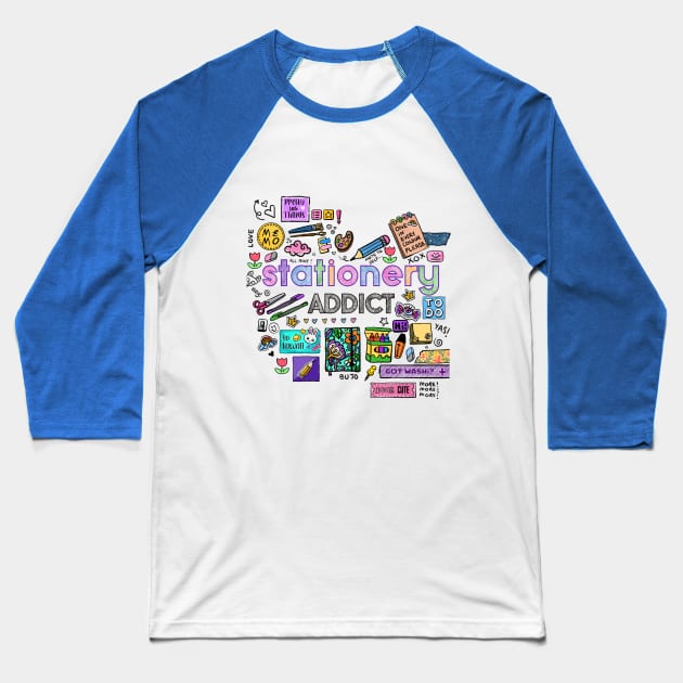 Stationery addict! Baseball T-Shirt by EmbeeArqam